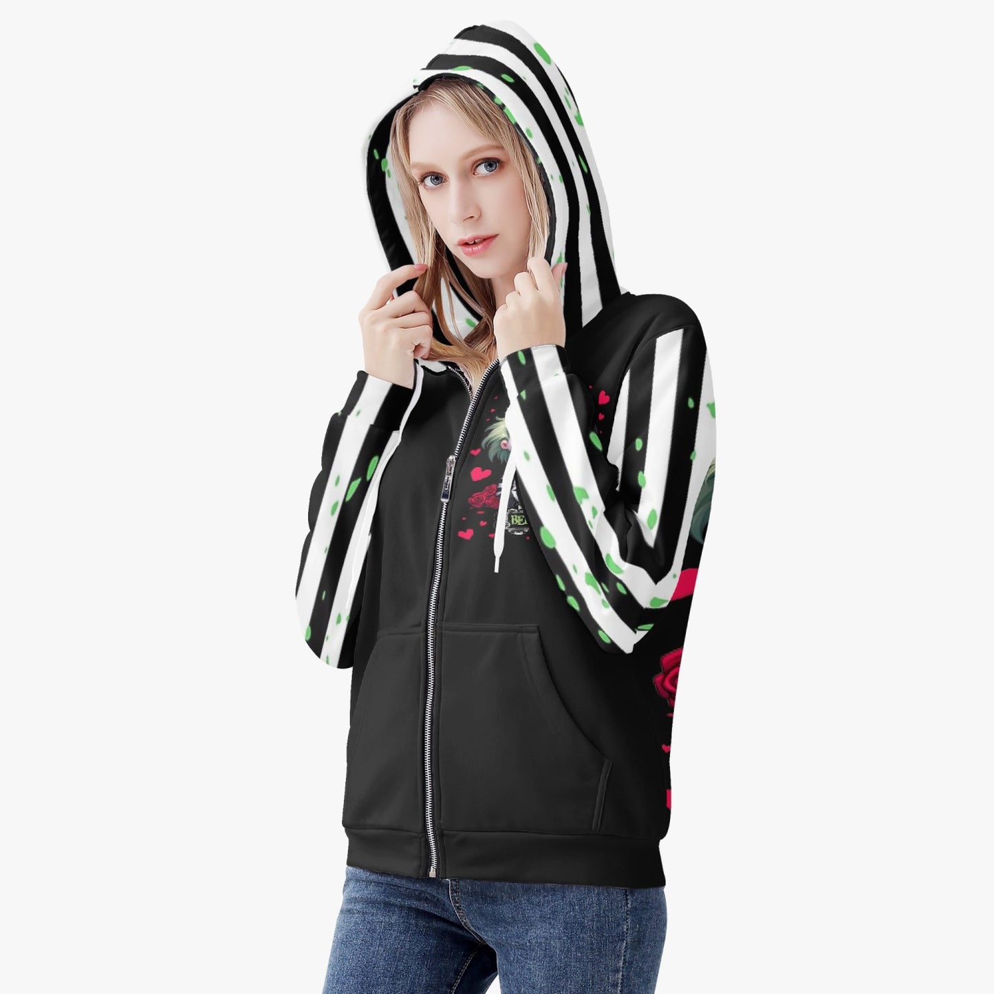 Beetlejuice Full Zip Up Hoodie