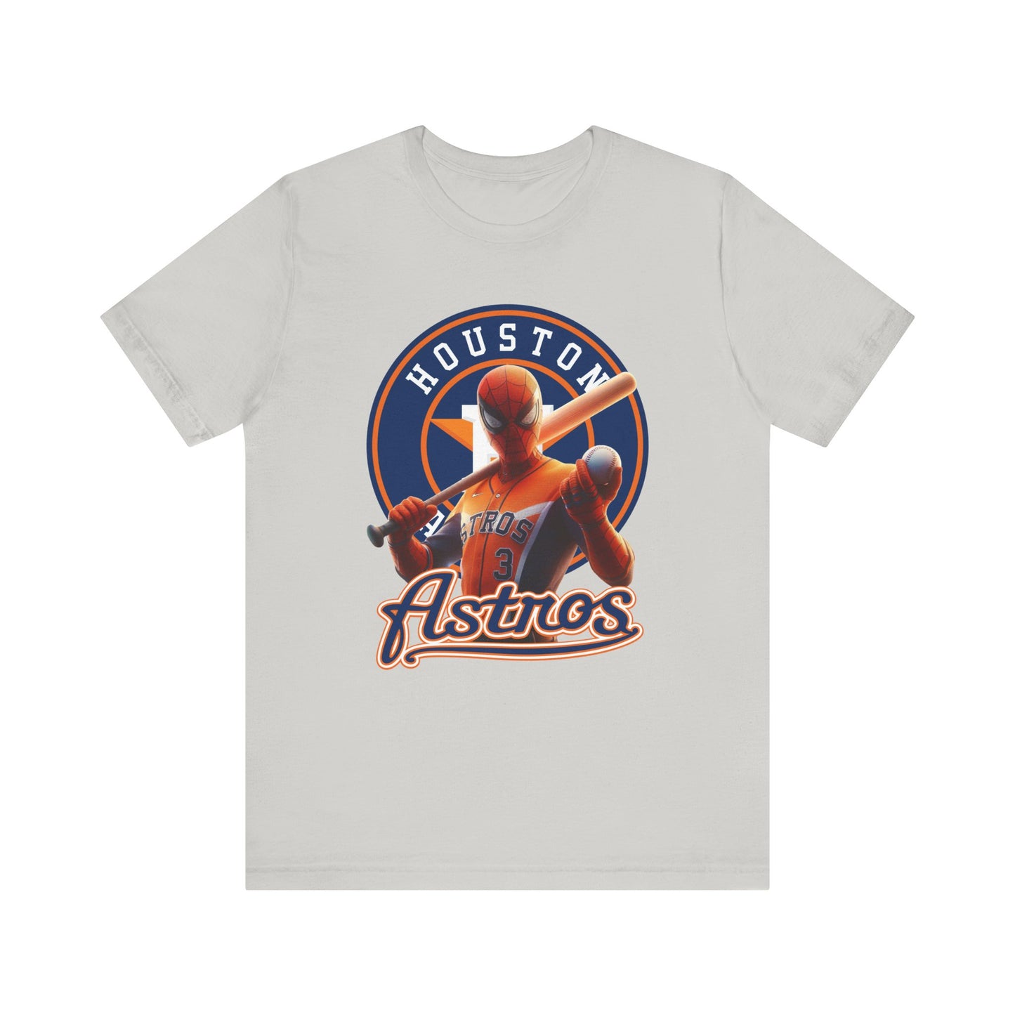 Astros - Spider - Orange and Navy - Unisex Short Sleeve Tee