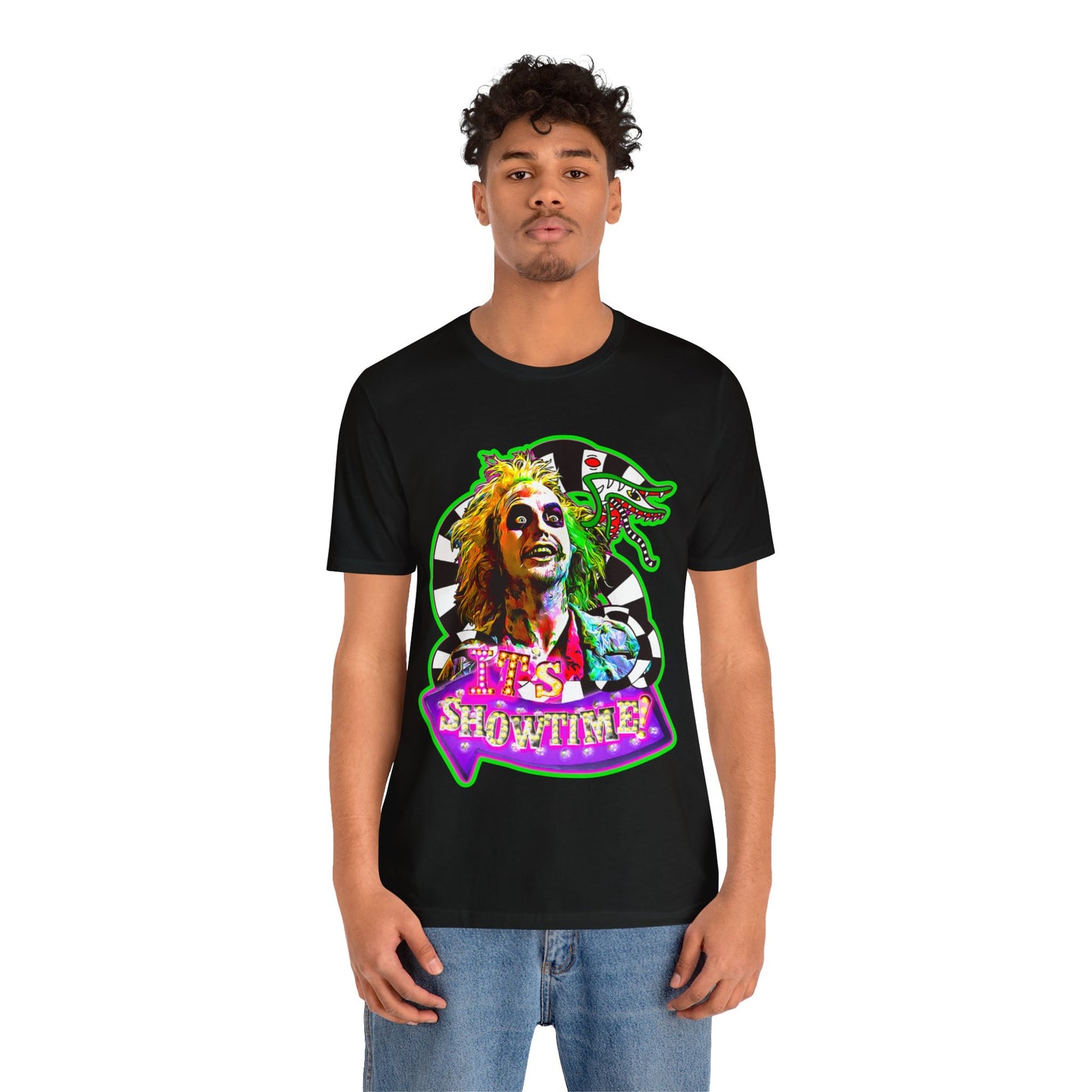 Beetlejuice themed Unisex Jersey Short Sleeve Tee