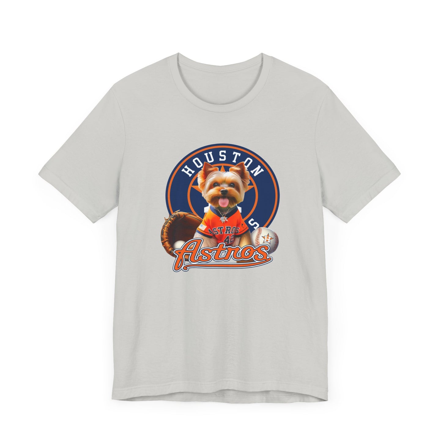 Astros - Yorkie - Houston - Unisex Short Sleeve Tee