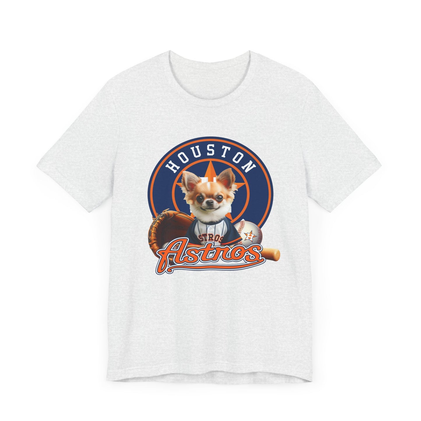 Astros - Chihuahua - Houston - Unisex Short Sleeve Tee