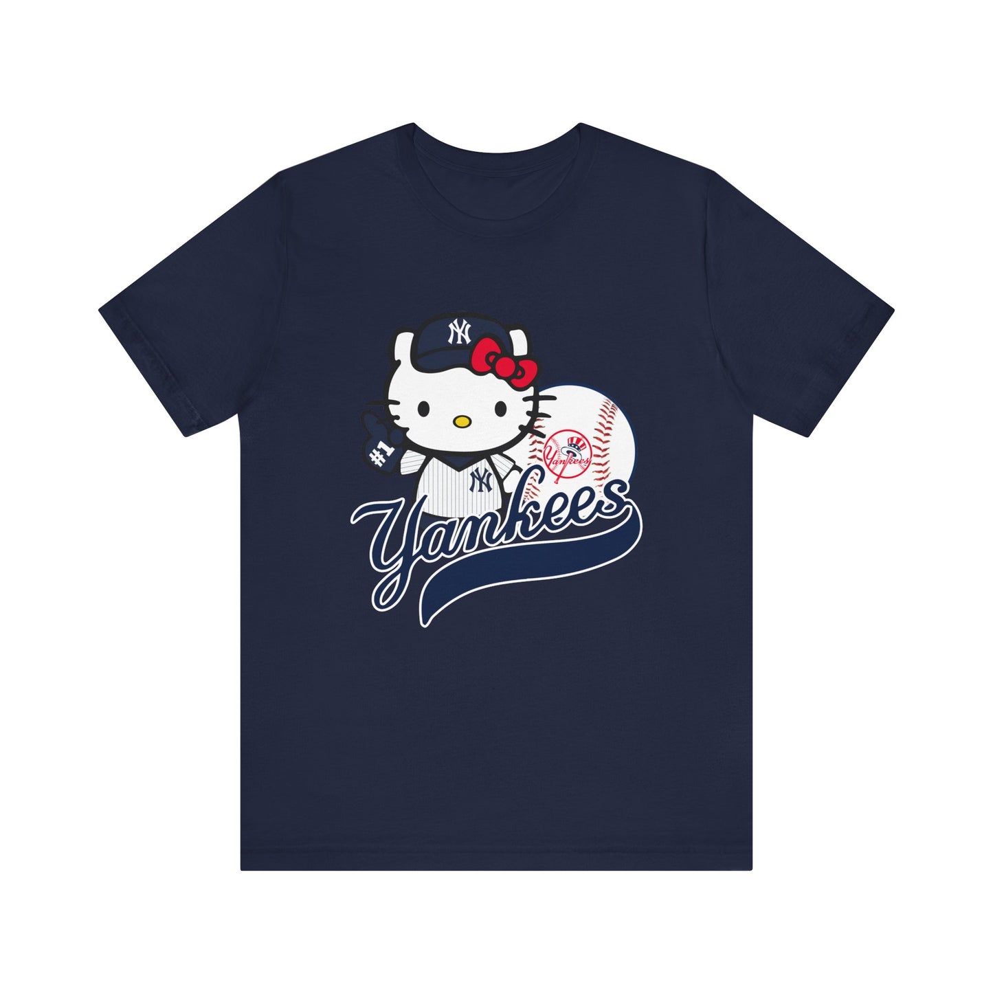 Kitty - Yankees - NY - Unisex Short Sleeve Tee