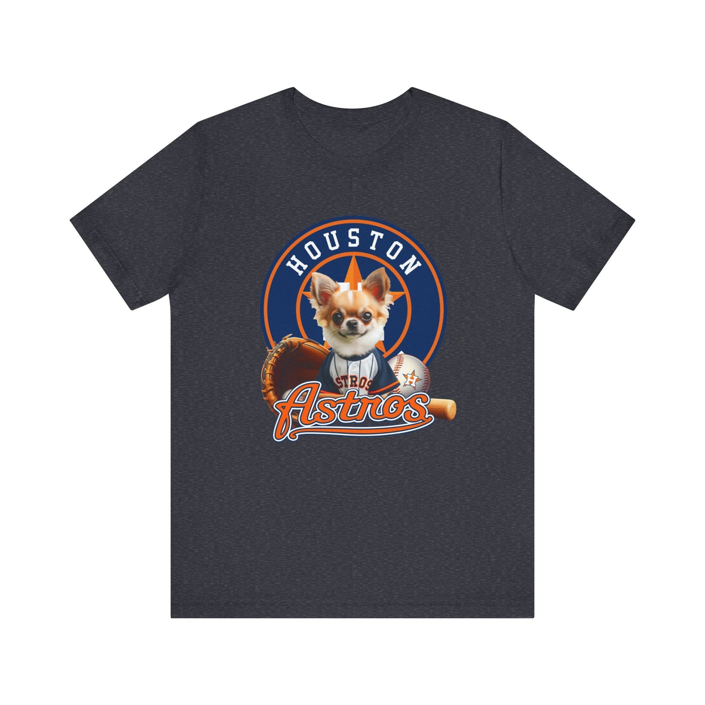 Astros - Chihuahua - Houston - Unisex Short Sleeve Tee