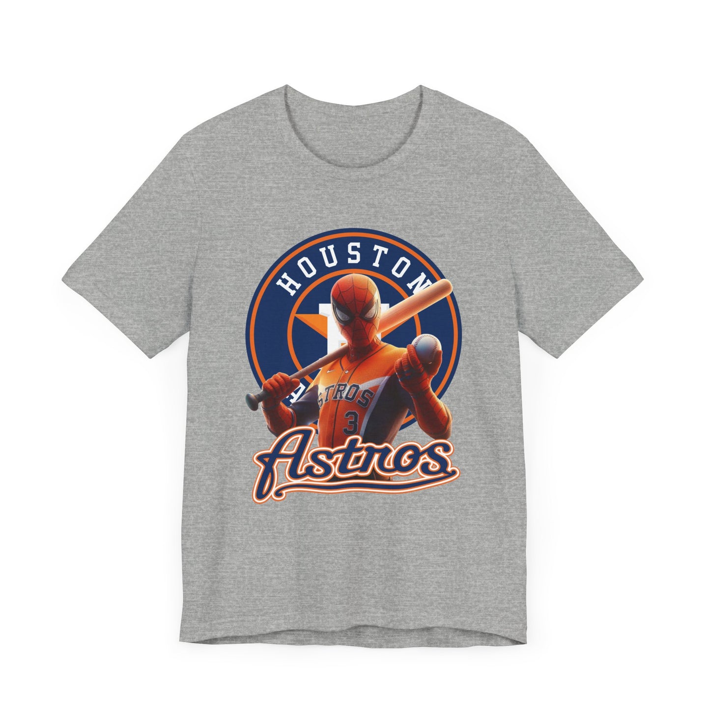 Astros - Spider - Orange and Navy - Unisex Short Sleeve Tee