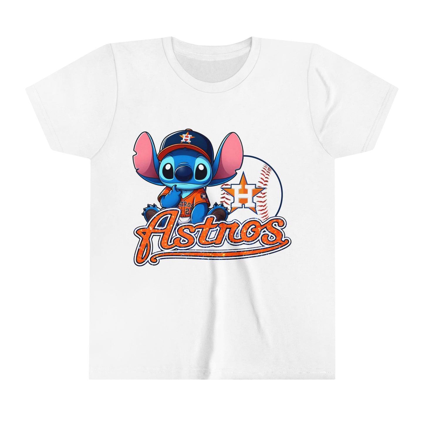 Astros Stitch Youth Short Sleeve Tee