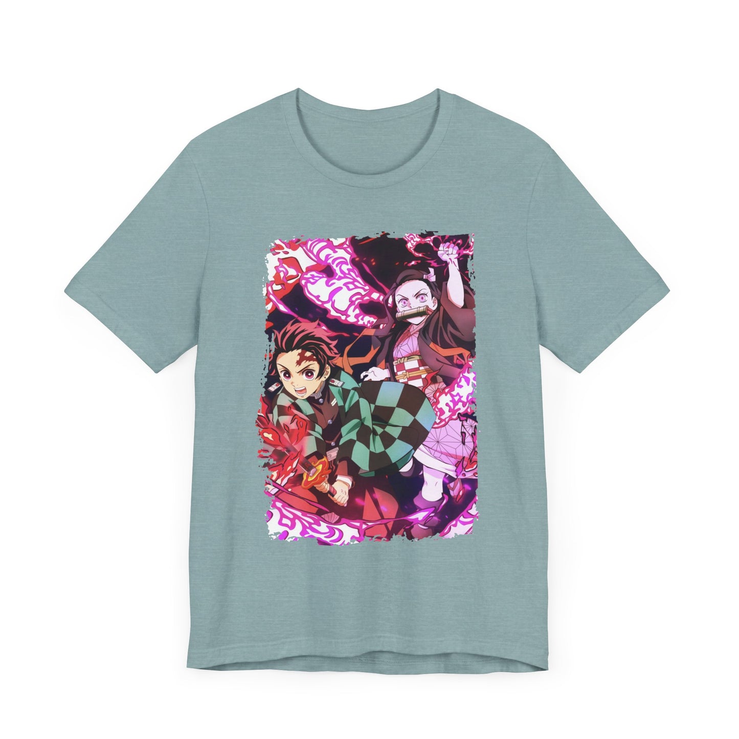 Nezuko and Tanjiro - Demon Slayer - Short Sleeve Tee