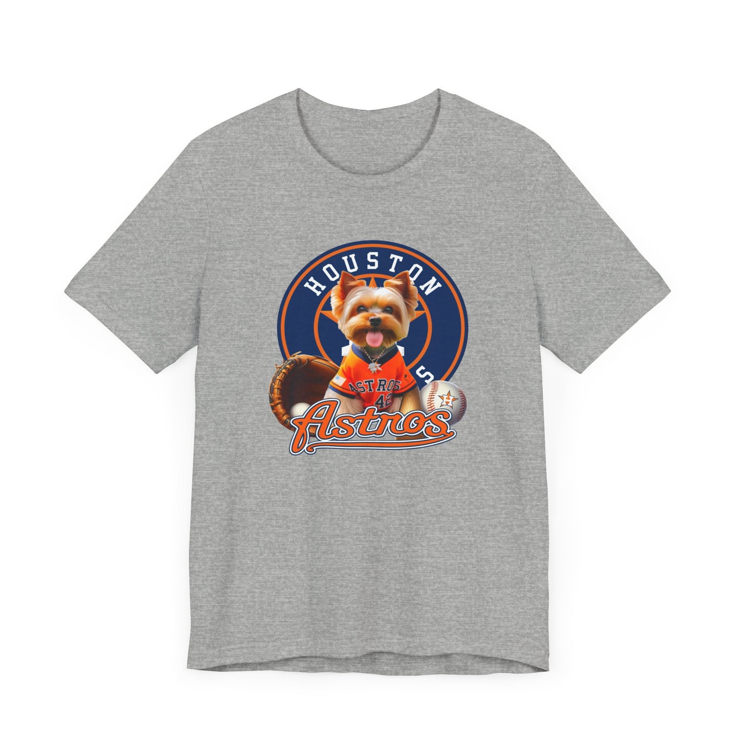 Astros - Yorkie - Houston - Unisex Short Sleeve Tee