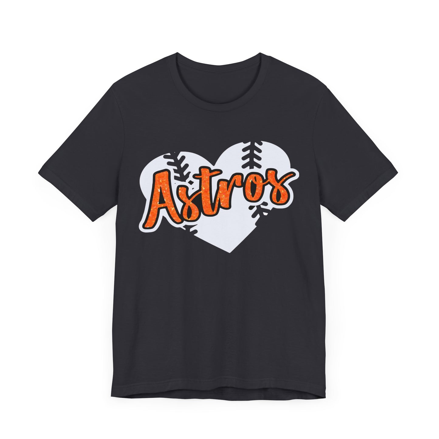 Astros Heart - baseball - Houston - Unisex Short Sleeve Tee