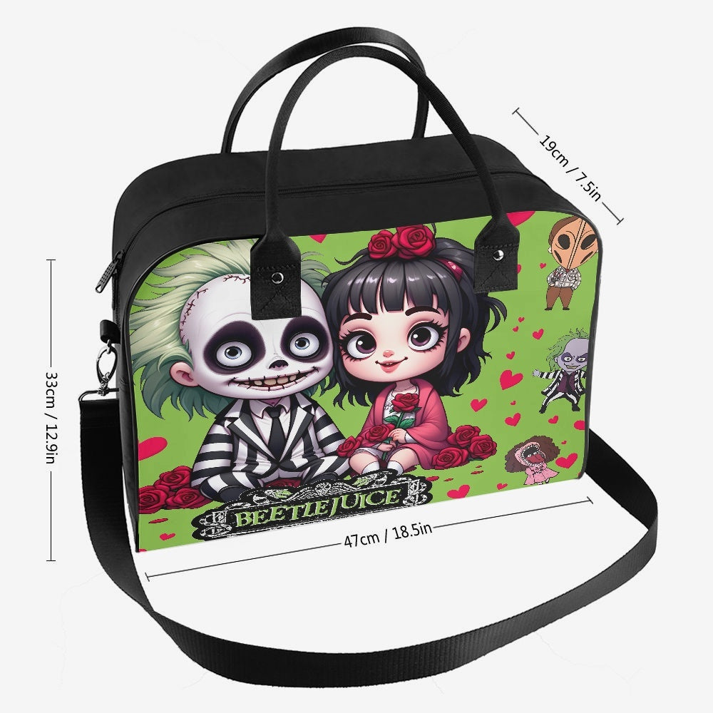 Beetlejuice and Lydia Large Travel Handbag