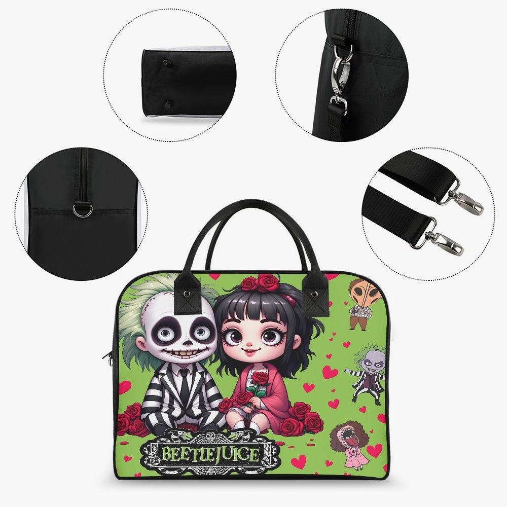 Beetlejuice and Lydia Large Travel Handbag