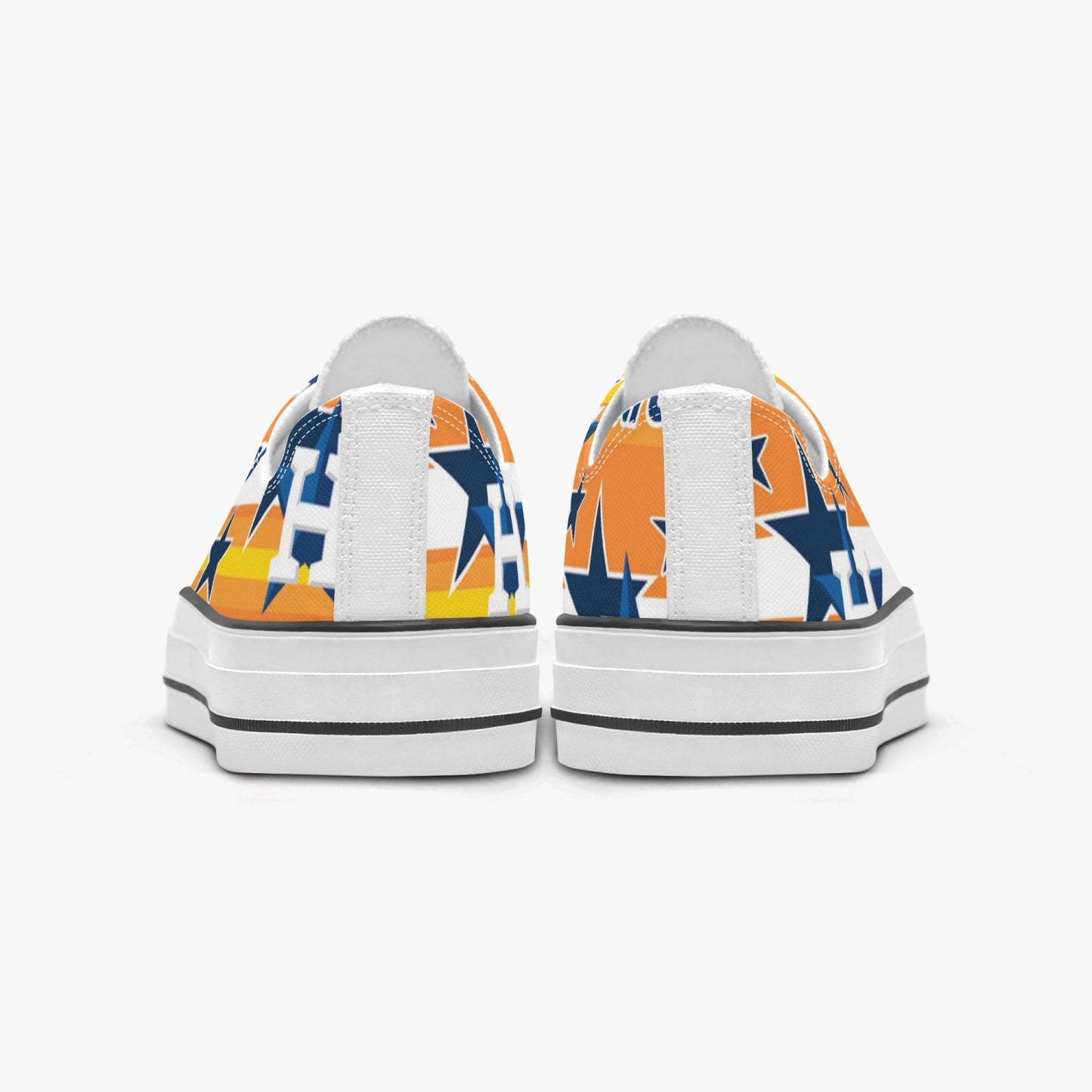 Astros. Low Canvas Shoes-White sole