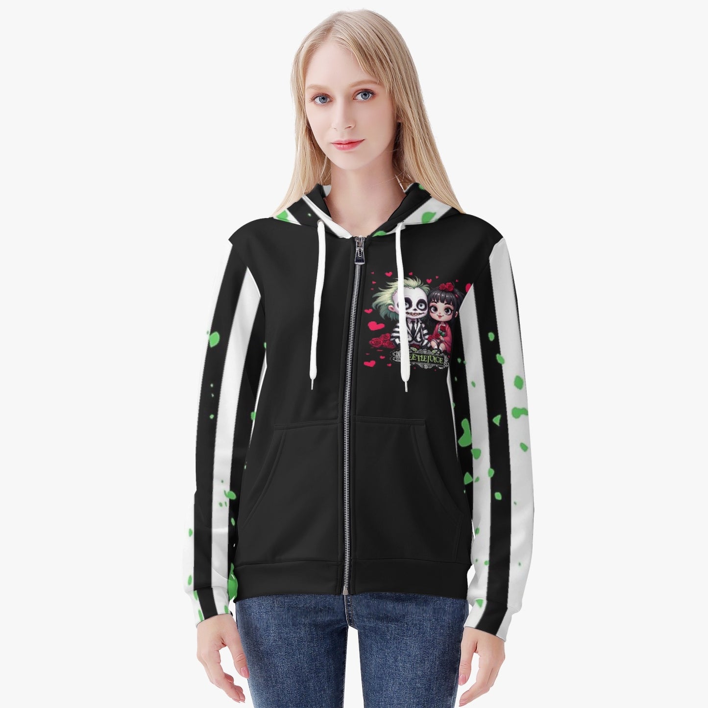 Beetlejuice Full Zip Up Hoodie