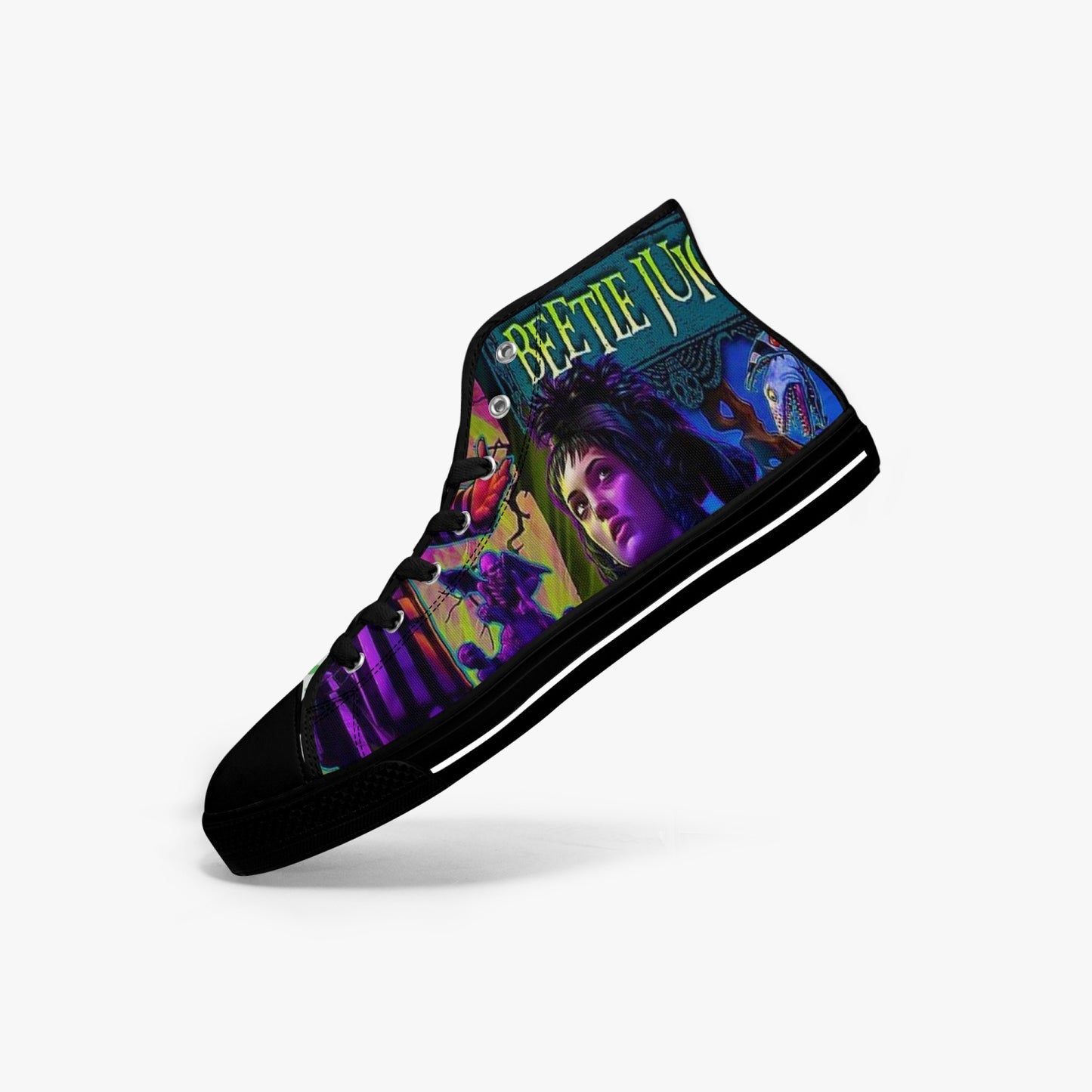 Beetlejuice High-top Canvas Shoes - Custom designed