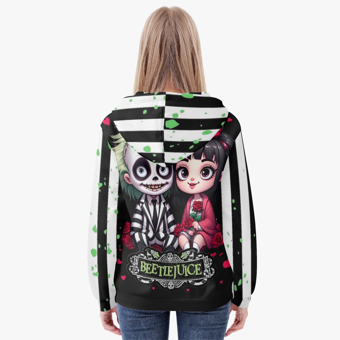 Beetlejuice Full Zip Up Hoodie