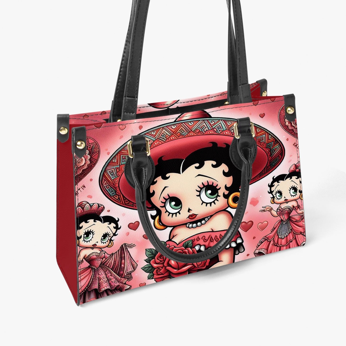 Mexican Betty Boop Purse with handles and a Long Strap