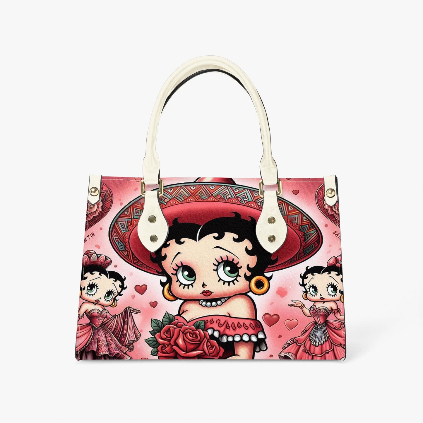 Mexican Betty Boop Purse with handles and a Long Strap