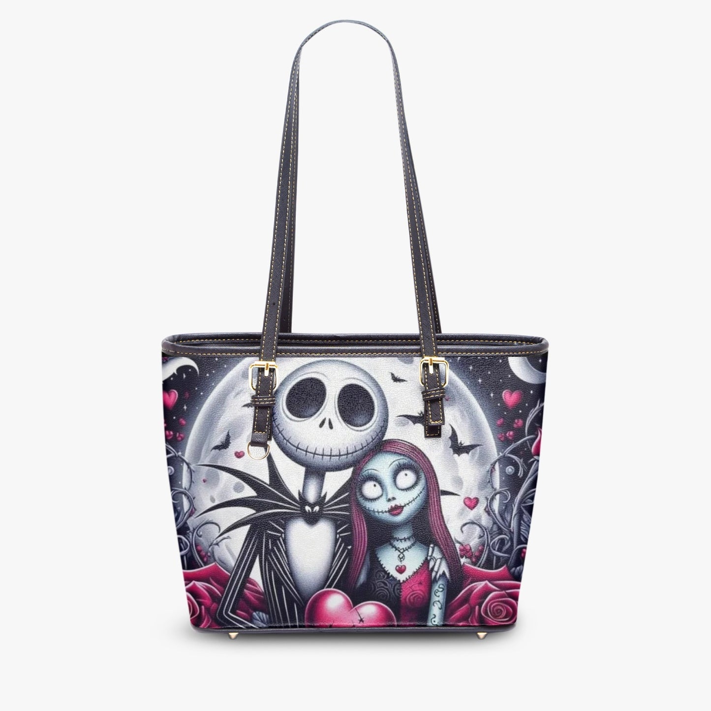 JACK AND SALLY Medium Leather Tote Bag for Women