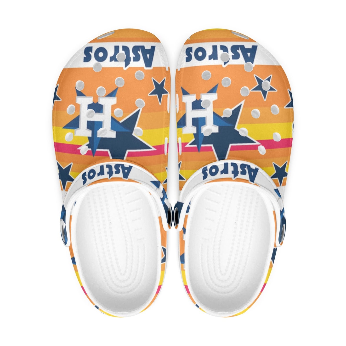 Astros All Over Printed Clogs